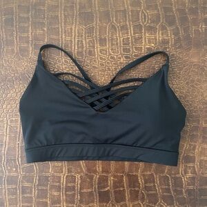 BCG Criss-Cross Black Racerback Sports Bra